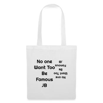 Be Famous Retro-Neon-Tippfehler - Stoffbeutel - Weiß - Vorne