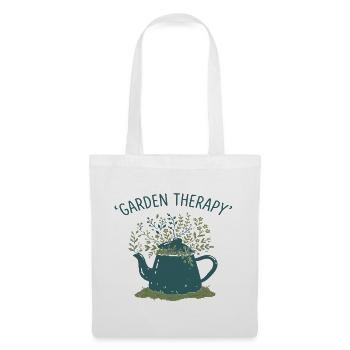 Garten Therapie Teekanne - Stoffbeutel - Weiß - Vorne
