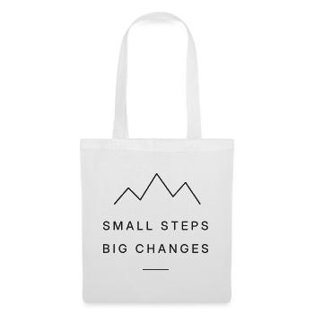 Small Steps  - Stoffbeutel - Weiß - Vorne