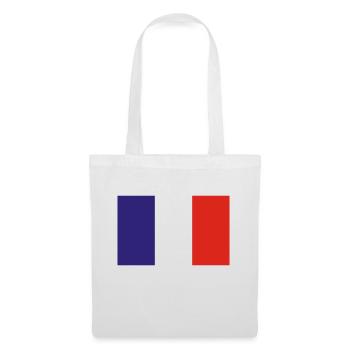 Frankreich - Stoffbeutel - Weiß - Vorne