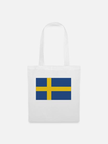schweden - Stoffbeutel - Weiß