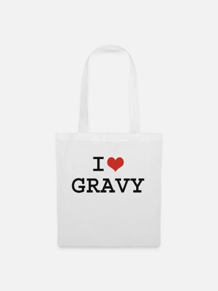 Ich liebe Gravy - Stoffbeutel - Weiß