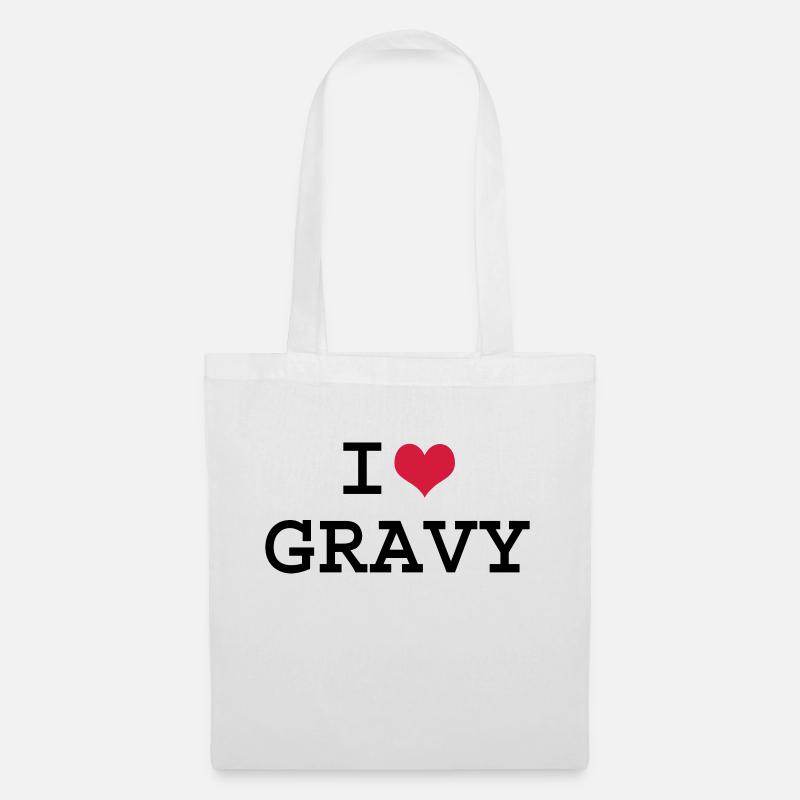 Ich liebe Gravy - Stoffbeutel - Weiß
