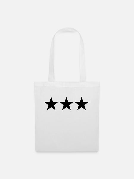 3 stars - Stoffbeutel - Weiß