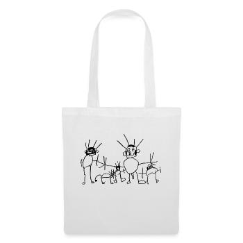 Meine Familie - Stoffbeutel - Weiß - Vorne