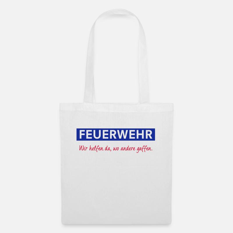 Feuerwehr - Stoffbeutel - Weiß