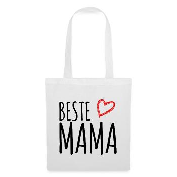 Beste Mama - Stoffbeutel - Weiß - Vorne