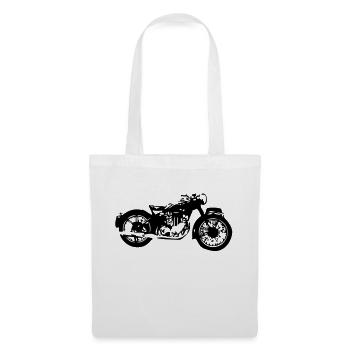 vieille moto2 - Sac en tissu - blanc - Devant