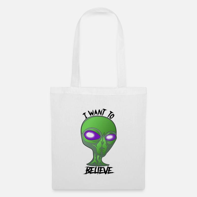 Believe in Aliens ? - Stoffbeutel - Weiß