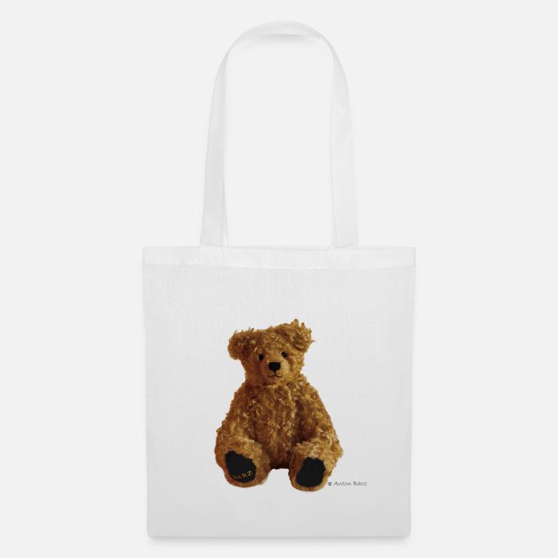 Teddybär - Stoffbeutel - Weiß
