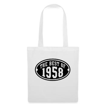 LE MEILLEUR DE 1958 - conception Anniversaire - Sac en tissu - blanc - Devant