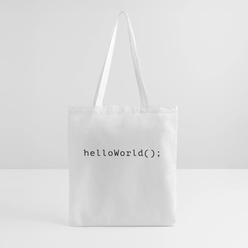 HelloWorld Program Code Coding Informatik Tote Bag