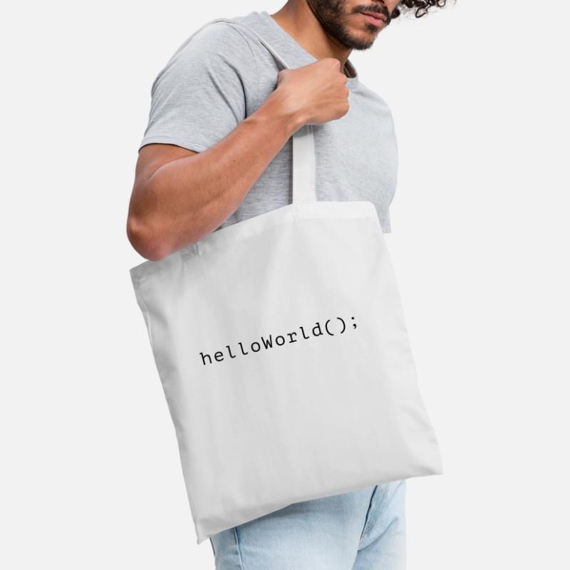 HelloWorld Program Code Coding Informatik Tote Bag
