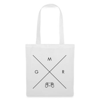 GMR - Gamer X Hipster Cross Kreuz Controller - Stoffbeutel - Weiß - Vorne
