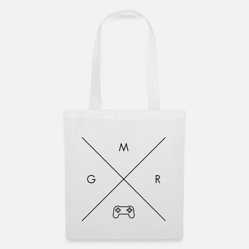 GMR - Gamer X Hipster Cross Kreuz Controller - Stoffbeutel - Weiß