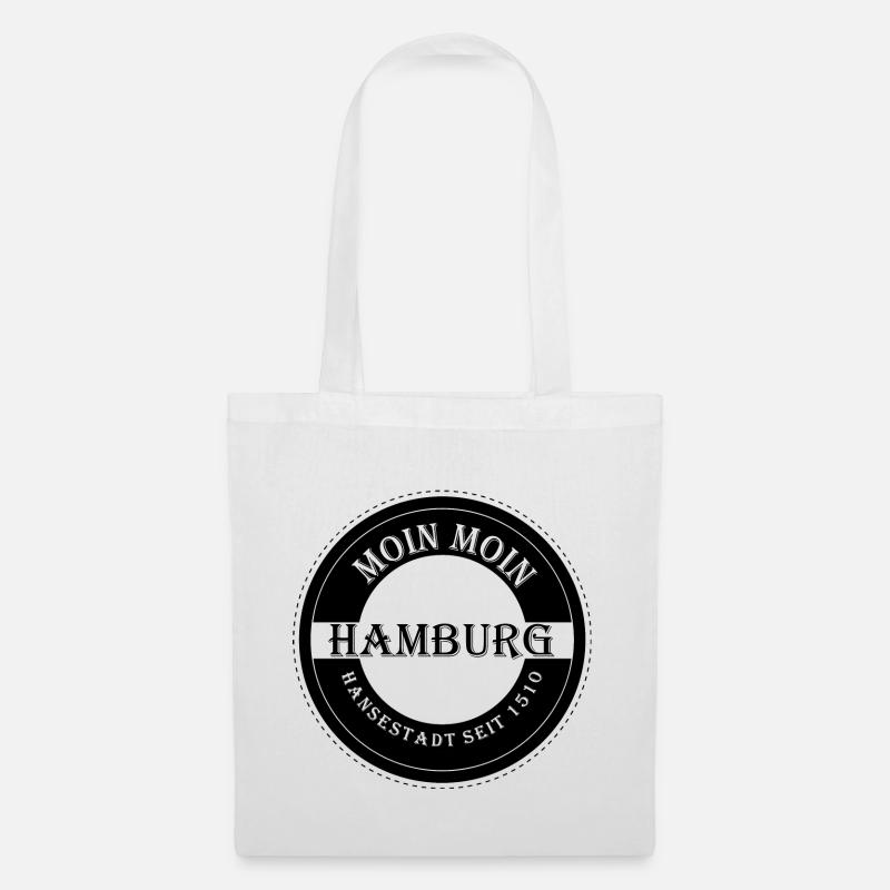 Hamburg Logo Moin Moin - Stoffbeutel - Weiß