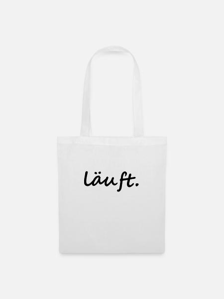 Läuft. - Stoffbeutel - Weiß