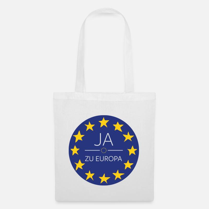 Ja zu Europa - EU Sterne Design - Stoffbeutel - Weiß