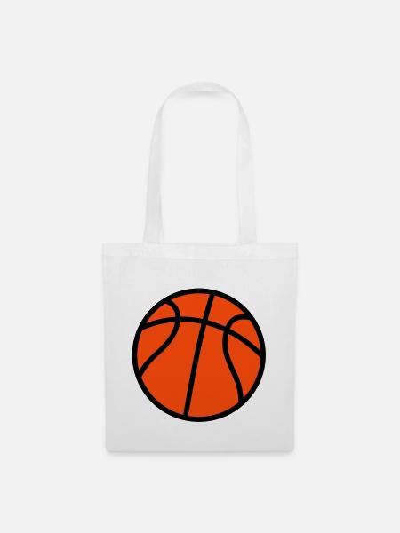 Basketball Basket Sport basketball Basketballer - Stoffbeutel - Weiß