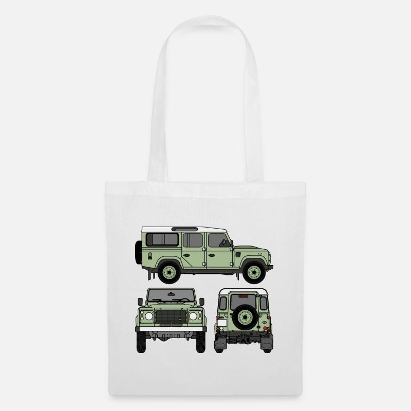 Defender 110 - Sides - Tote Bag - white