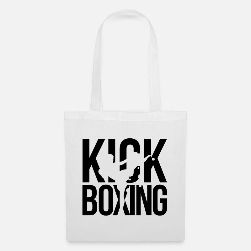 kick boxing kickboxen - Stoffbeutel - Weiß