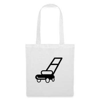 Lawn mower gardening - Tote Bag - white - Front