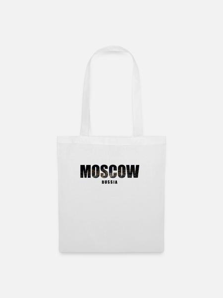 Moscow Russia - Stoffbeutel - Weiß