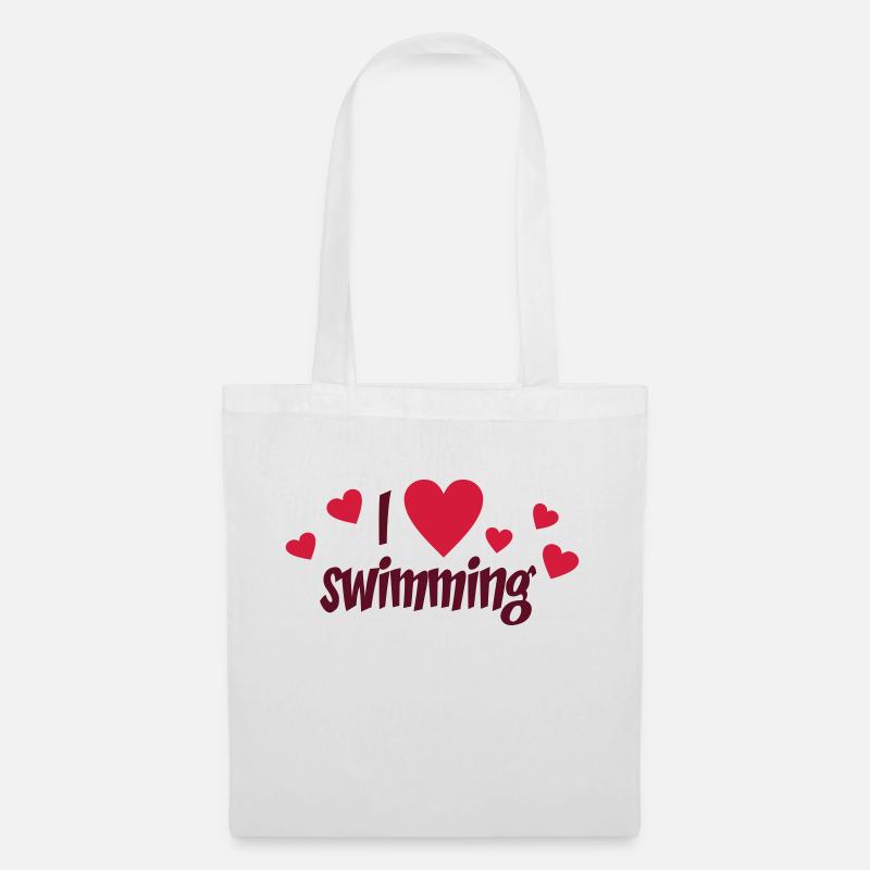 schwimmen - Stoffbeutel - Weiß