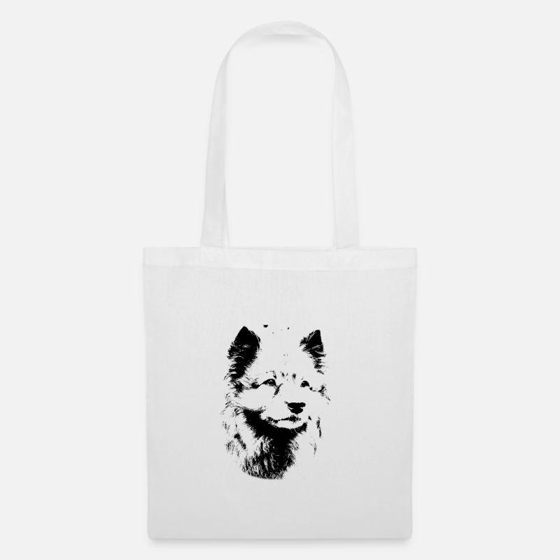 Wolfsspitz dog - Tote Bag - white
