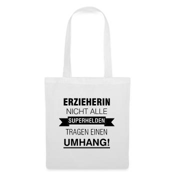 Erzieherin Superheldin Kindergarten sozialer Job - Stoffbeutel - Weiß - Vorne