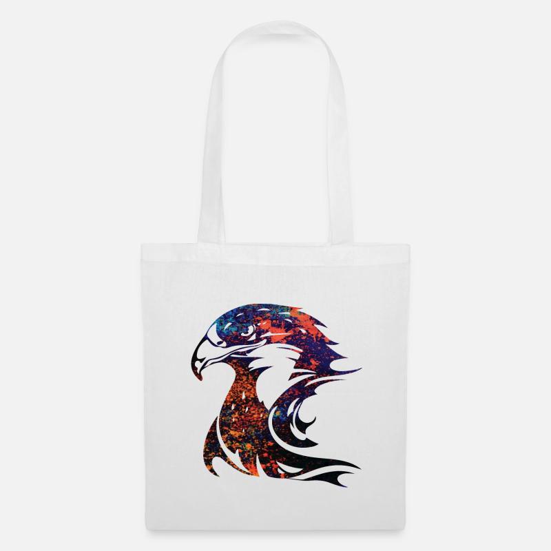 spotted eagle head - Tote Bag - white