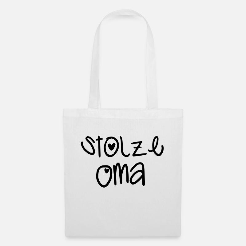 Stolze Oma - Stoffbeutel - Weiß