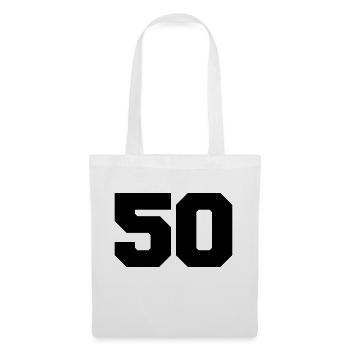 50 - Stoffbeutel - Weiß - Vorne