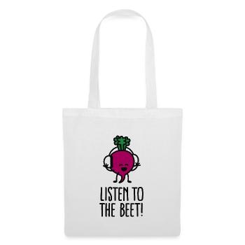 Listen to the beet - Tote Bag - white - Front