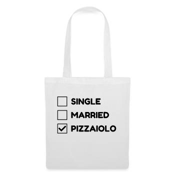 Pizza / pizzaiolo / Italien / Burger - Stoffbeutel - Weiß - Vorne