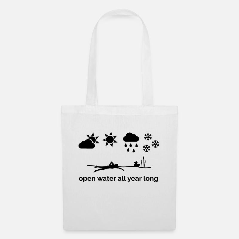 Open water all year long - Tote Bag - white