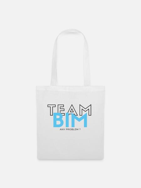 TEAM BIM T-SHIRT - Stoffbeutel - Weiß