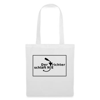 Der Trichter schläft NIE - Stoffbeutel - Weiß - Vorne