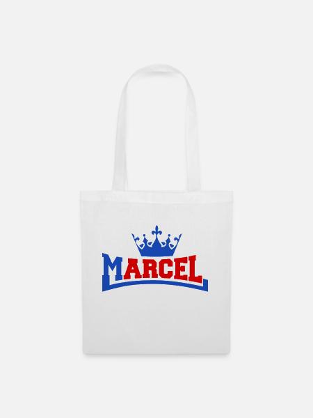 Mein name ist Marcel - Stoffbeutel - Weiß