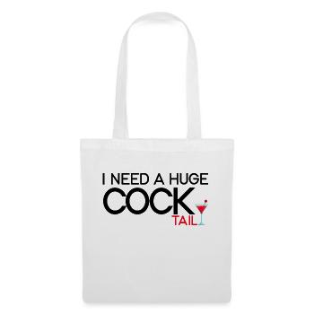 J’ai besoin d’un énorme cocktail 2 - Sac en tissu - blanc - Devant