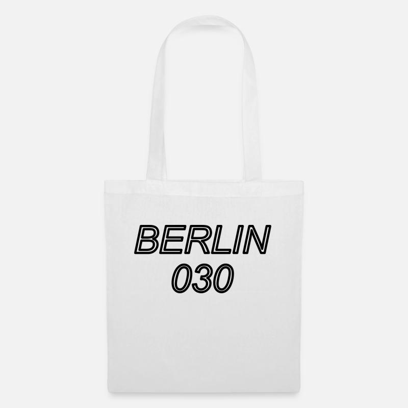 BERLIN 030 - Stoffbeutel - Weiß