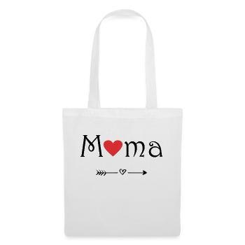 MAMA. Ich liebe meine Mama. Geschenk von Herzen - Stoffbeutel - Weiß - Vorne