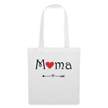 Wir lieben unsere Mama. Mama Liebe und Herz - Stoffbeutel - Weiß - Vorne