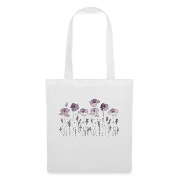 Fleur - Sac en tissu - blanc - Devant
