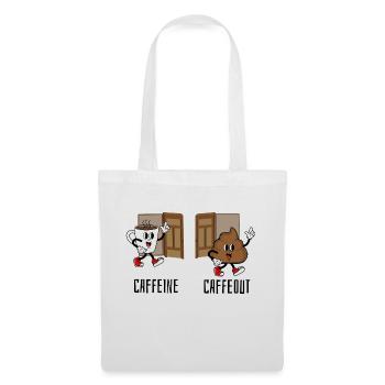 Caféine caféine - Sac en tissu - blanc - Devant
