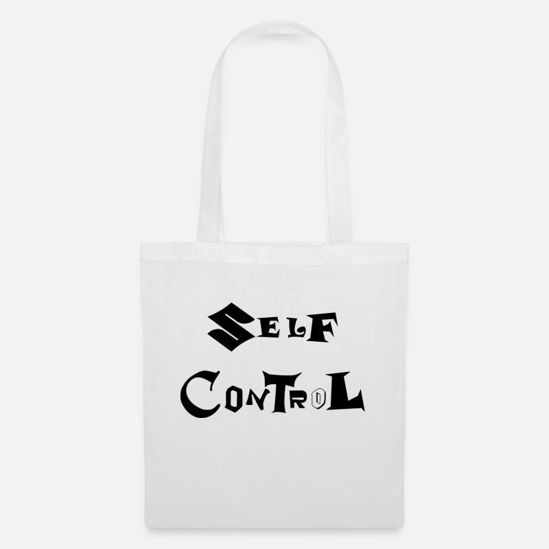 Self Control – Selbstkontrolle - Stoffbeutel - Weiß