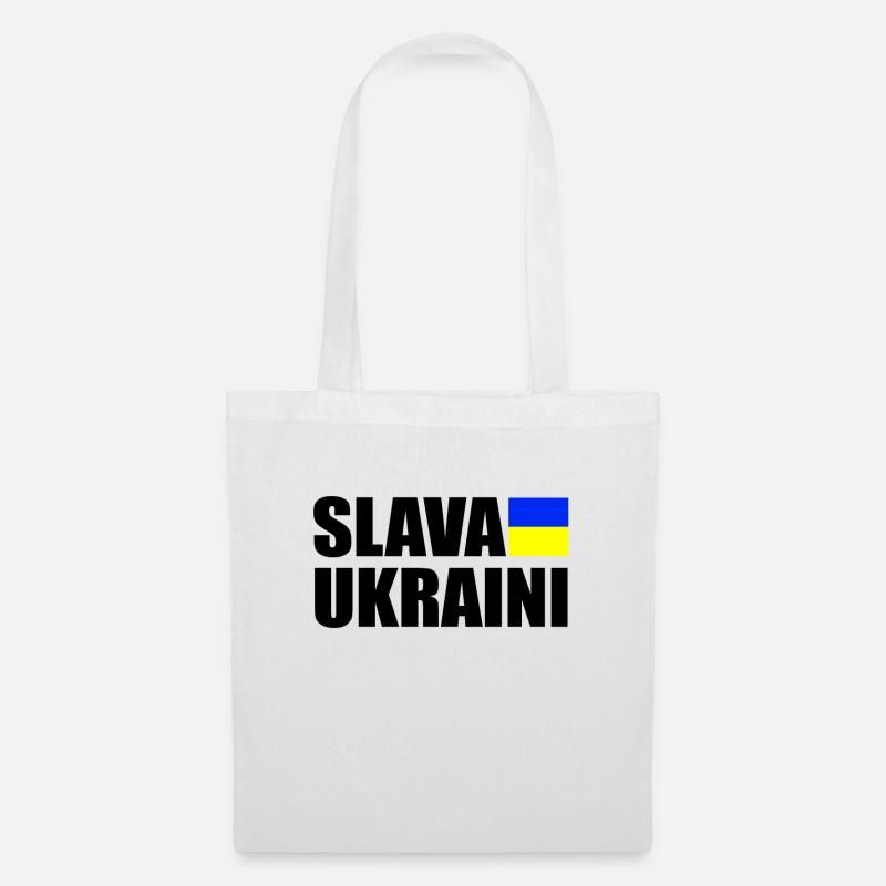 Slava Ukraini - Stoffbeutel - Weiß