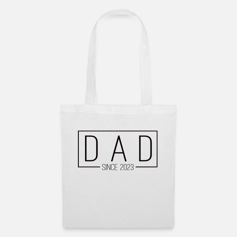 Dad Since 2023 black - Stoffbeutel - Weiß