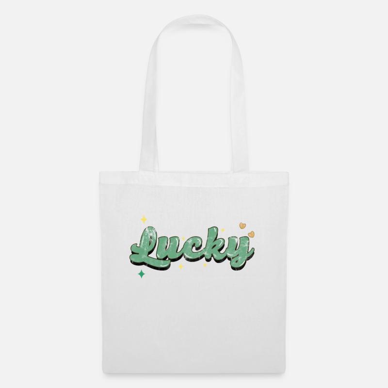 Lucky Vintage - Stoffbeutel - Weiß