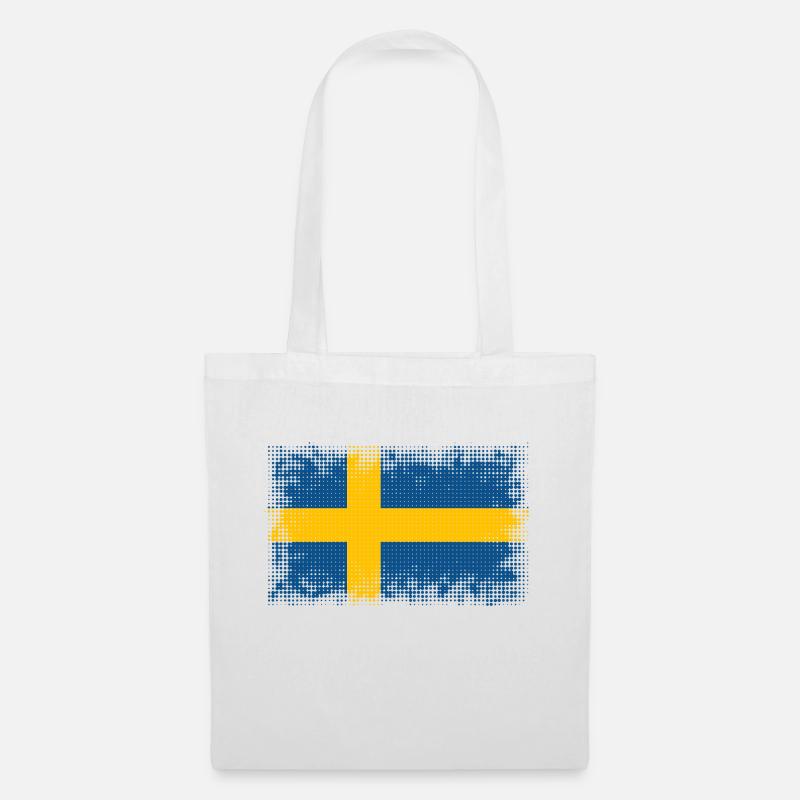 Schweden - Stoffbeutel - Weiß